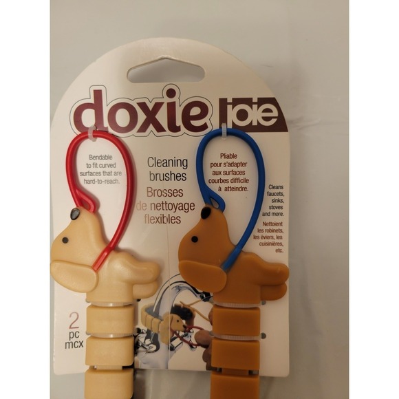 Adorable Doxie/Dashound Joie Cleaning Brushes Set - Picture 2 of 4